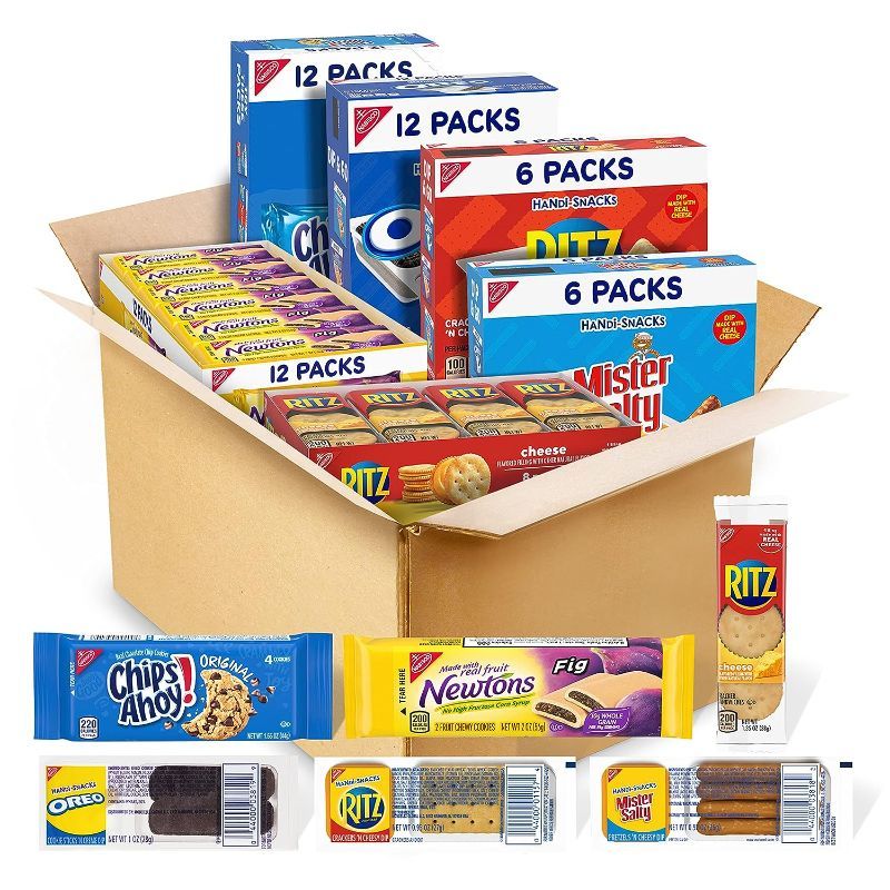 Photo 2 of *3/11/2032* Nabisco Ultimate Sweet and Salty Snack Variety Pack, School Lunch Box Snacks, 56 Count
