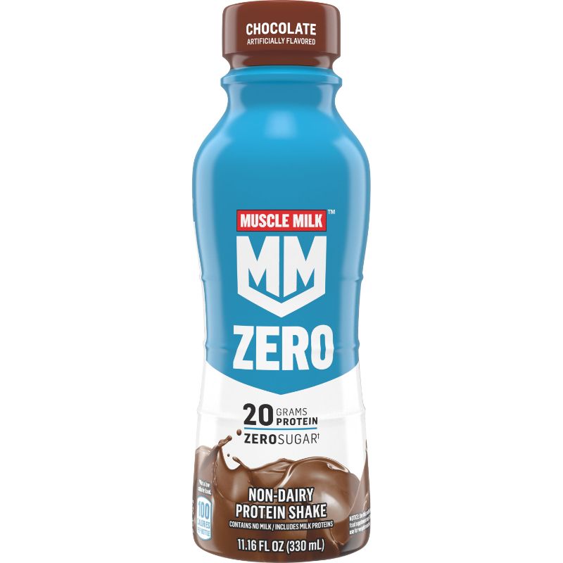 Photo 1 of 12   Muscle Milk, Zero, Chocolate Artificially Flavored, Non-Dairy Protein Shake
   3/24