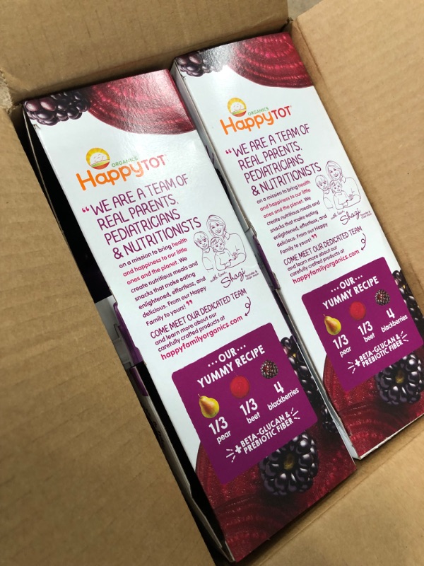 Photo 3 of **EXPIRES MARCH2024** HAPPY TOT Organic Pear Beets Blackberries Immunity Baby Food, 4 OZ