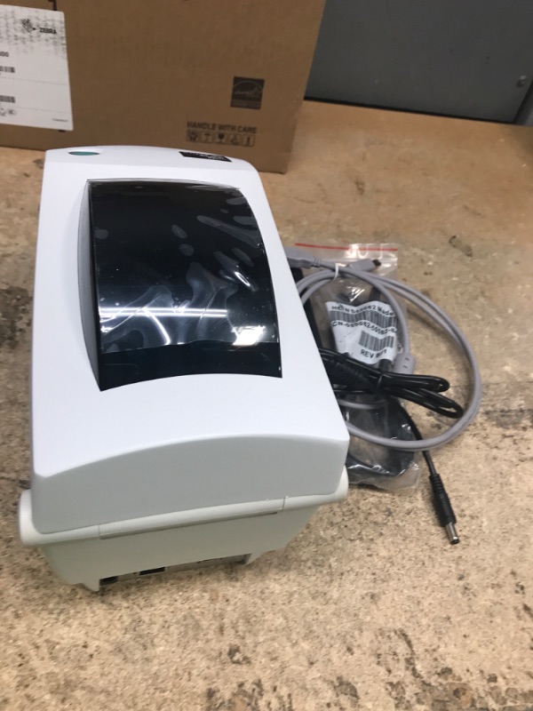 Photo 2 of ZEBRA TLP2824 Plus Thermal Transfer Desktop Monochrome Printer Print Width of 2 in Serial and USB Port Connectivity 282P-101110-000