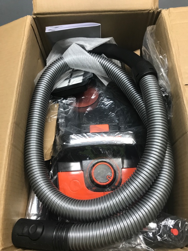 Photo 1 of Aspiron Canister Vacuum Cleaner, 1200W Lightweight Bagless Vacuum Cleaner, 3.7QT Capacity, Automatic Cord Rewind, 5 Tools, HEPA Filter, Pet Friendly Vacuum Cleaner for Hard Floors, Carpet, Pet Hair 3.5L Black