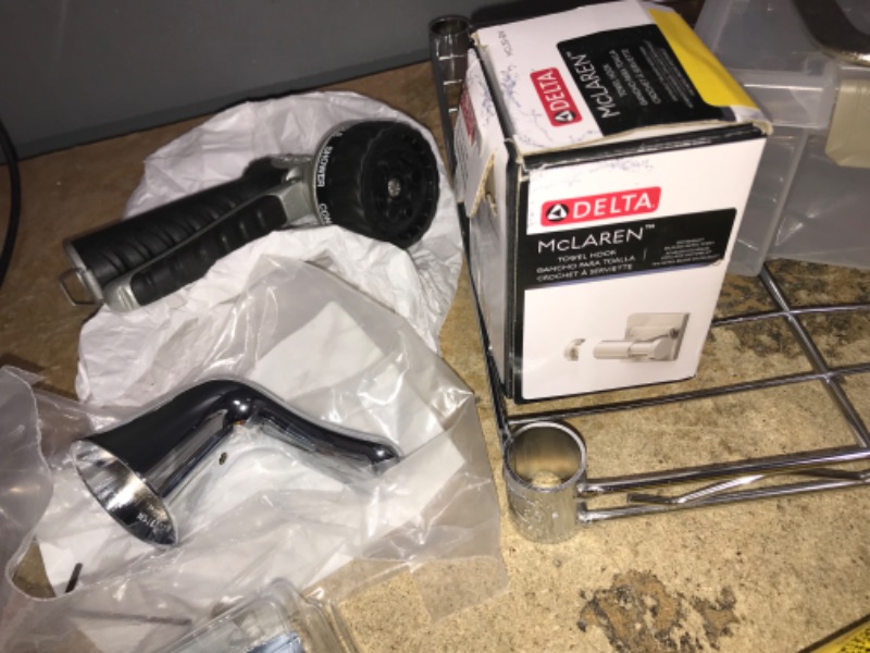 Photo 9 of 16 PC Lowes Hardware, Home, Garden & Garage Goods Bundle (including garden hoses, outlets, faucet handle, garbage disposal lights, hacksaw & more)