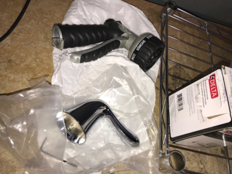 Photo 1 of 16 PC Lowes Hardware, Home, Garden & Garage Goods Bundle (including garden hoses, outlets, faucet handle, garbage disposal lights, hacksaw & more)