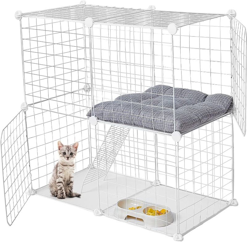 Photo 1 of 2 Tier Large Cat Cage Crate 