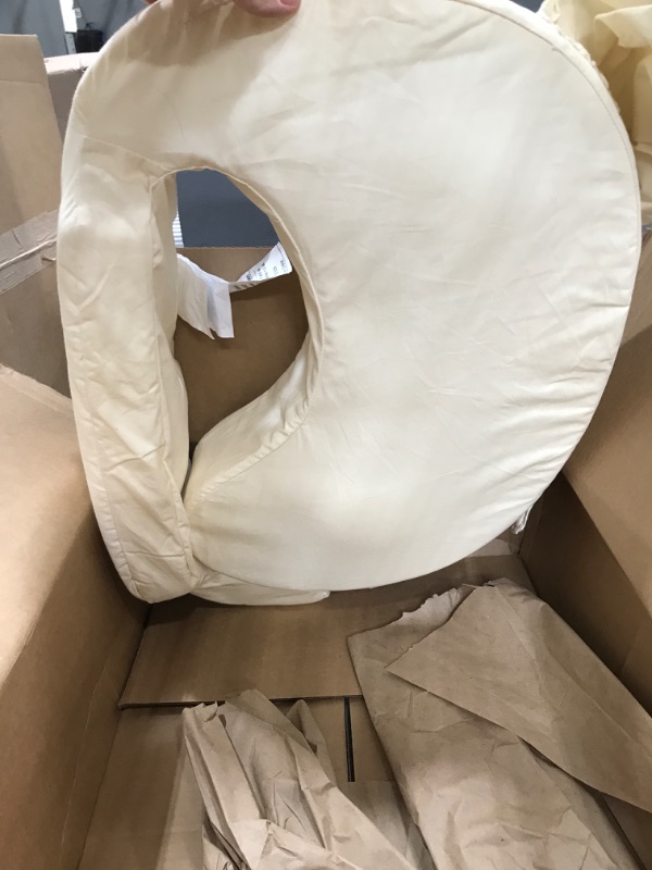 Photo 1 of * dirty * 
My Brest Friend Original Nursing Posture Pillow With Organic Cotton Slipcover, Cream