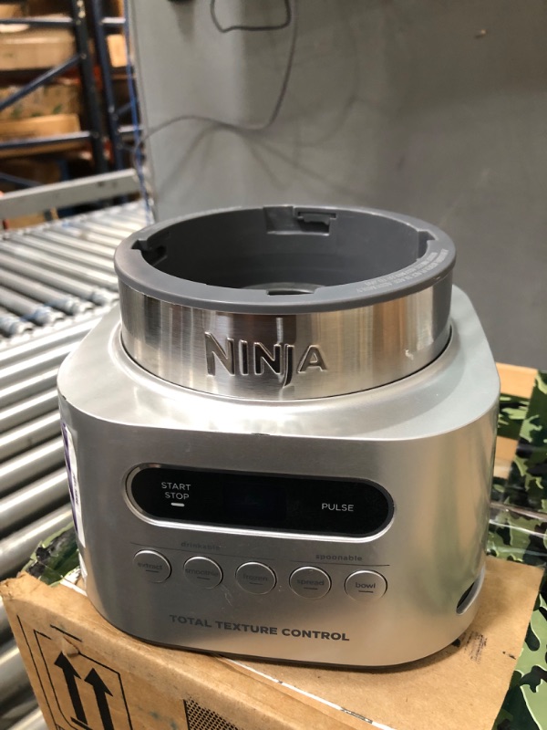 Photo 3 of **NOT FUNCTIONAL**Ninja SS151 TWISTi Blender DUO, High-Speed 1600 WP Smoothie Maker & Nutrient Extractor* 5 Functions Smoothie, Spreads & More, smartTORQUE, 34-oz. Pitcher & (2) To-Go Cups, Gray
