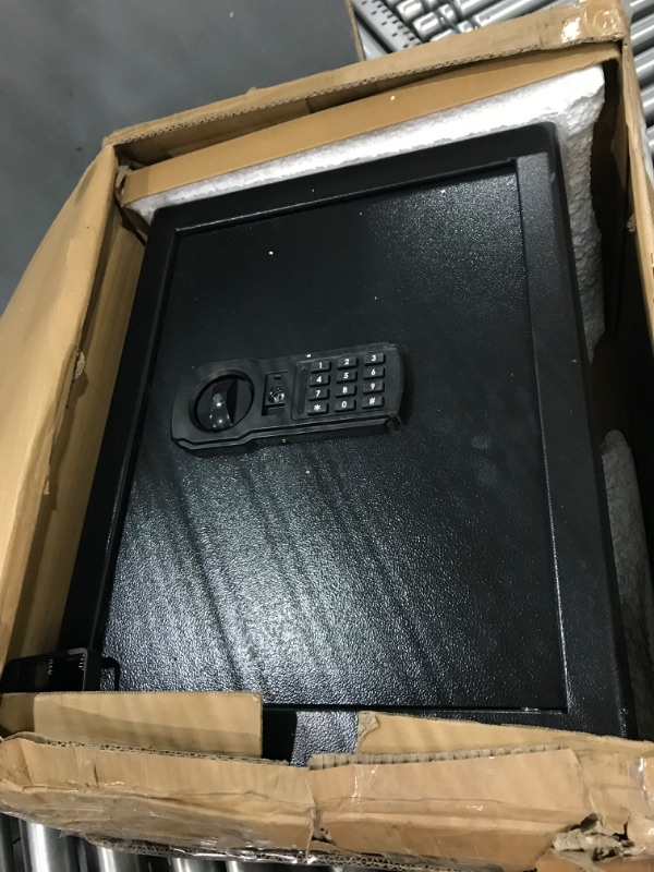 Photo 1 of 2.2 Cubic Large Fireproof Safe Box with Fireproof Document Bag, Personal Security Home Safe with Removable Shelf, Anti-Theft Lock Box for Money Shotgun Ammunition Jewelry Documents