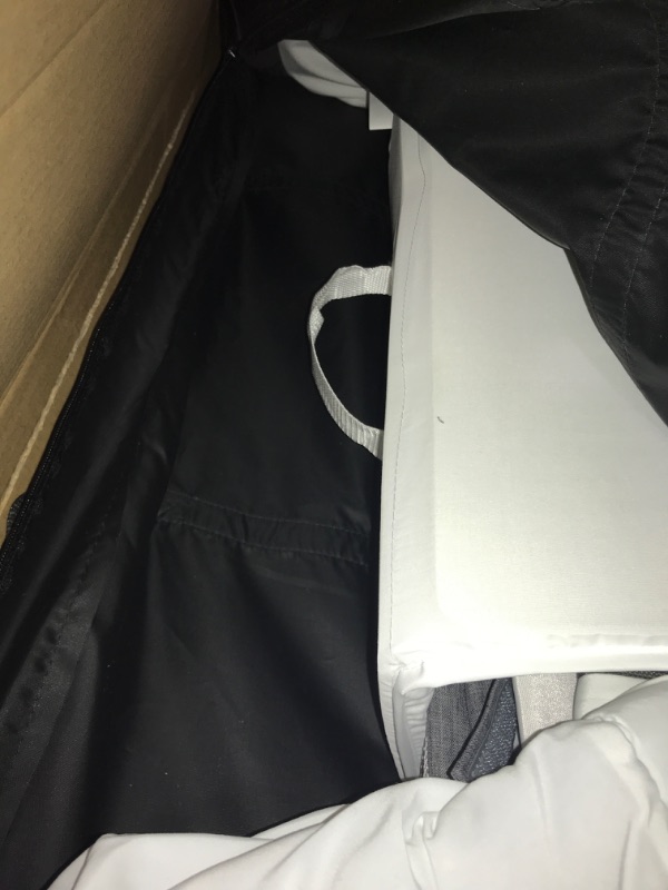 Photo 1 of Baby Bassinet, Bedside Sleeper for Baby, Easy Folding Portable Crib with Storage Basket for Newborn, Bedside Bassinet, Comfy Mattress/Travel Bag Included