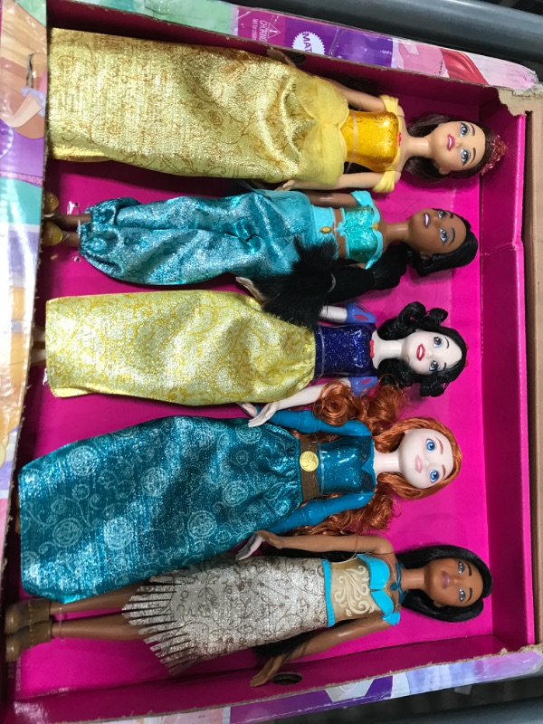 Photo 2 of Disney Princess Toys, 13 Princess Fashion Dolls with Sparkling Clothing and Accessories, Inspired by Disney Movies, Gifts for Kids [Amazon Exclusive]
