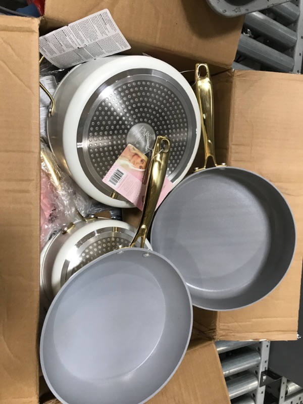 Photo 3 of ***DENTED - SEE NOTES***
Paris Hilton Iconic Nonstick Pots and Pans Set. 10 Piece