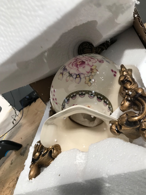 Photo 1 of Magcolor Tall Floor Vase Ceramic Vases Modern Home Decor Flower Vase for Shelf Home Decor Tall Creative Flower Pink Vase | Sophisticated Vessel for Decorative Branches & Dried Flowers, 16.5x6.7x8.7