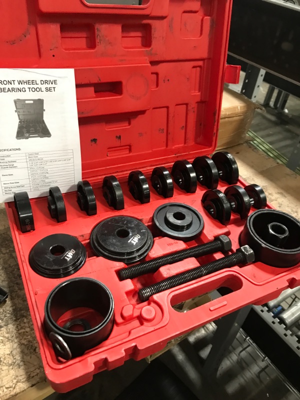 Photo 2 of (RED CASE ONLY)Orion Motor Tech OMT 23-Piece FWD Front Wheel Drive Bearing Adapters Press Kit 