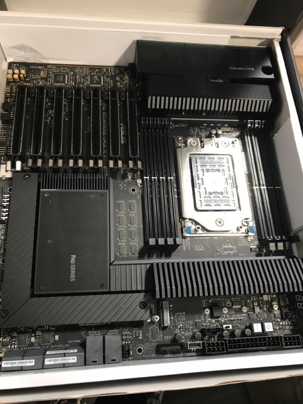 Photo 2 of ASUS Pro WS WRX80E-SAGE SE WiFi II AMD WRX80 Ryzen™ Threadripper™ PRO Extended-ATX Workstation Motherboard