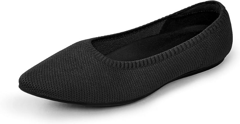 Photo 1 of Arromic Women’s Knit Ballet Flat Comfy Pointed Toe Dressing Work Classic Slip On Flats Shoes Ladies Walking Flats sz 36 