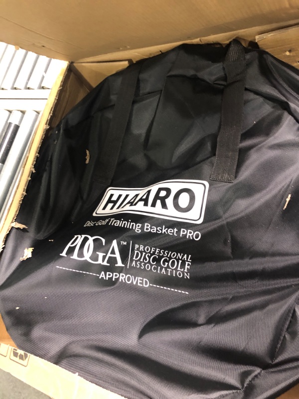 Photo 4 of ?PDGA Approved? HIAARO PRO Disc Golf Basket, Portable Disc Golf Target with Heavy Duty 24 Chains, Professional Frisbee Golf Basket Set