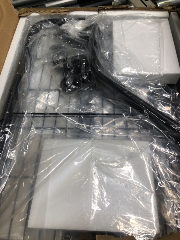 Photo 1 of 4 Tier Rolling Bakers Rack with Storage 5 S Hooks, Kitchen Rolling Utility Cart with Shelves Wire Basket, Kitchen Serving Bar Cart, Microwave Oven Stand Fruit Vegetable Spice Organizer Rack-Black