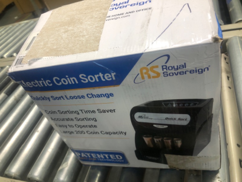 Photo 1 of Royal Sovereign 1 Row Electric Coin Sorter/Counter with Patented Anti-Jam Technology (QS-3AN)