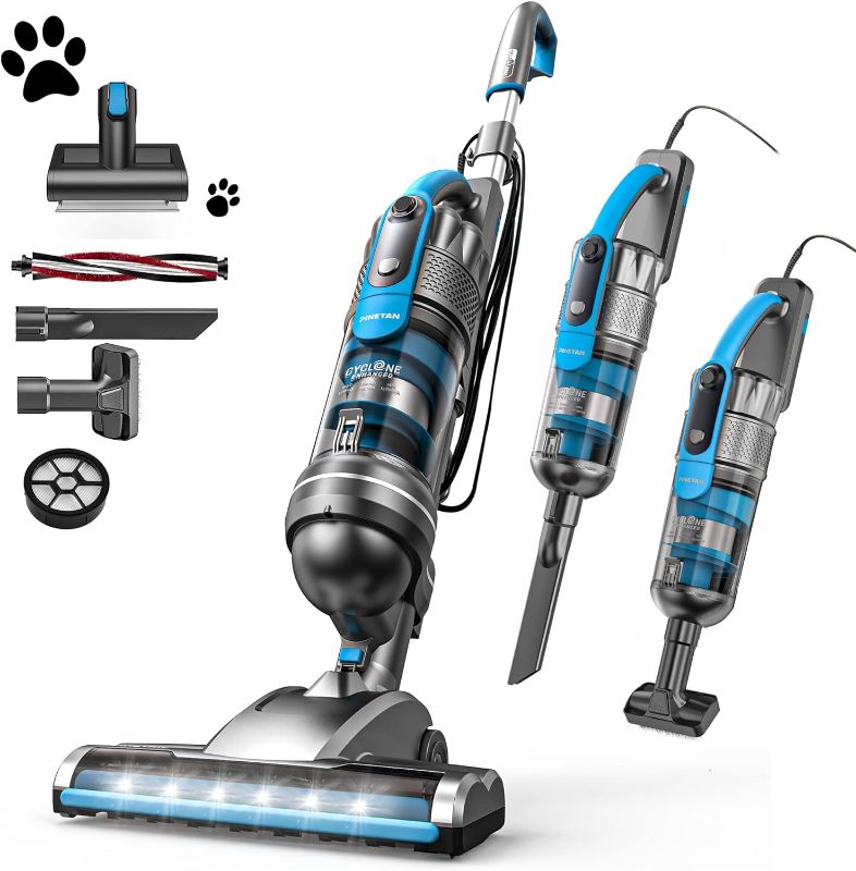 Photo 1 of 
PINETAN Powerlift Corded Upright Vacuum Cleaner, Lightweight, Bagless with HEPA Filter and Pet Brush
