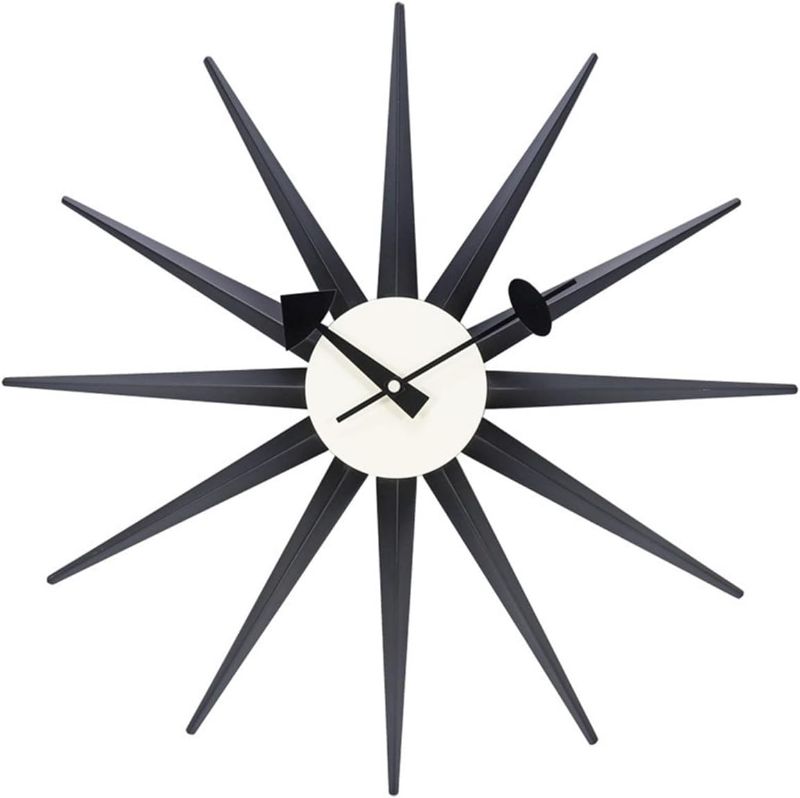 Photo 1 of 
xweem Modern Clock in Black Color Retro Design Decorative Silent Wall Quartz Clock for Home,Living Room,Office and Bedroom