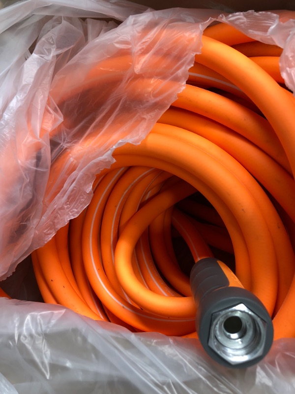 Photo 3 of 
Fevone Garden Hose 100 ft, Drinking Water Safe, Flexible and Lightweight - Kink Free, Easy to Coil, 3/4" Solid Aluminum Fittings - No Leak, 5/8" ID,...