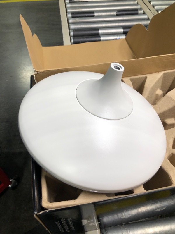 Photo 1 of 71 in. Satin White LED Floor Lamp Torchiere Dimmable with Energy Star