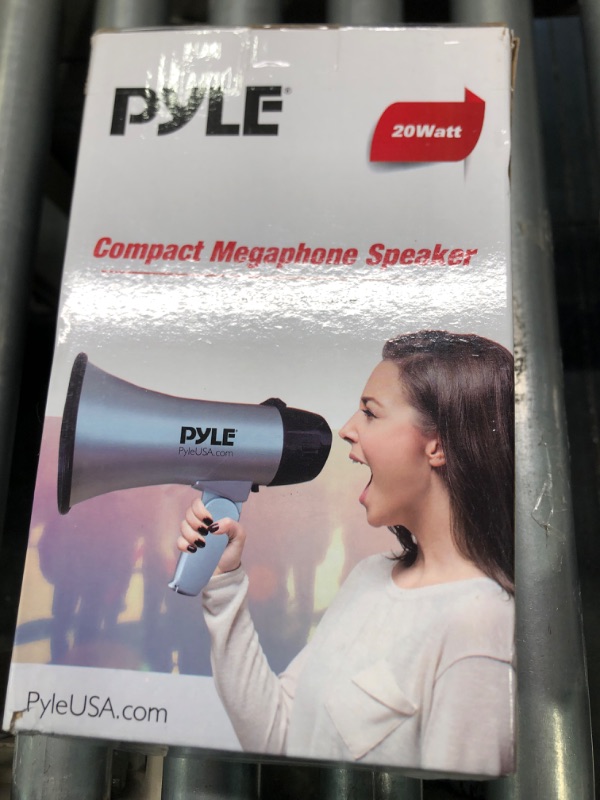 Photo 3 of 
PYLE-PRO Portable Megaphone Speaker Siren Bullhorn - Compact and Battery Operated with 20 Watt Power, Microphone, 2 Modes, PA Sound and Foldable Handle for...