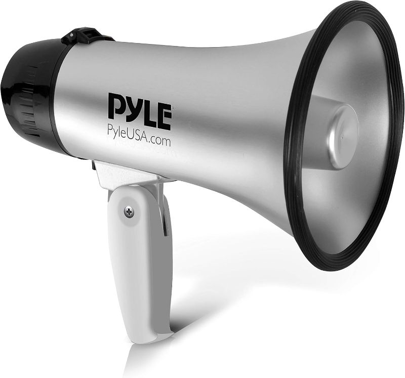 Photo 1 of 
PYLE-PRO Portable Megaphone Speaker Siren Bullhorn - Compact and Battery Operated with 20 Watt Power, Microphone, 2 Modes, PA Sound and Foldable Handle for...
