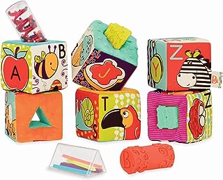 Photo 1 of 
B. toys- B. baby- Baby Blocks – Soft Fabric Building Blocks for Toddlers – Educational Alphabet Blocks with 6 Textured Toy Blocks & 5 Shapes – ABC Block...
