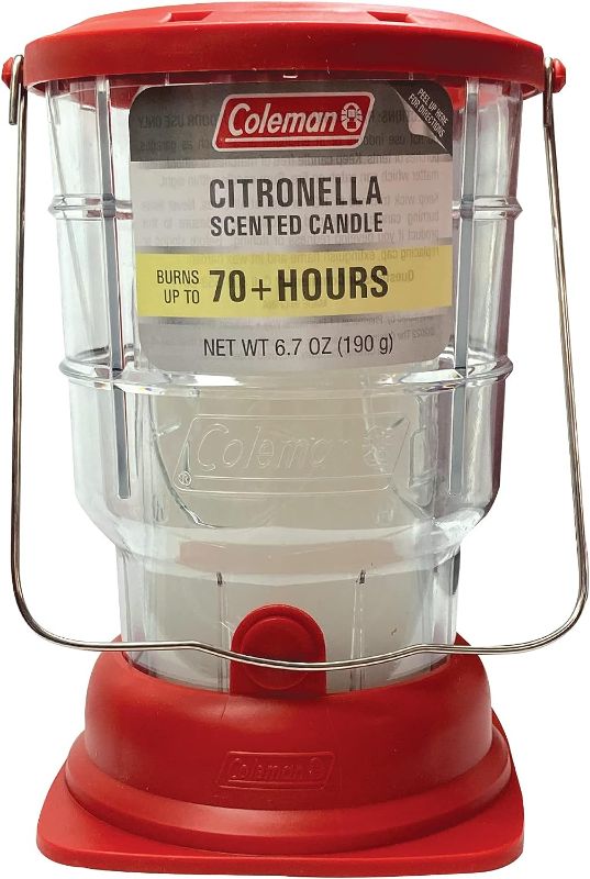 Photo 1 of 
Coleman 70+ Hour Citronella Candle Outdoor Lantern - 6.7 oz, Red
Color:Red