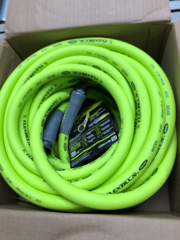 Photo 3 of 
Flexzilla Garden Hose 5/8 in. x 50 ft, Heavy Duty, Lightweight, Drinking Water Safe, ZillaGreen - HFZG550YW-E