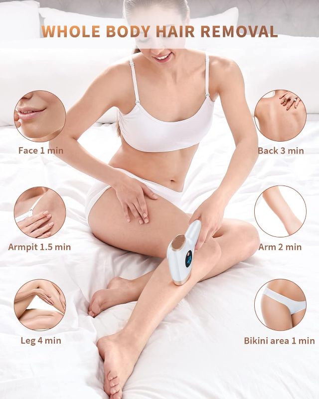 Photo 1 of 
Laser Hair Removal for Women and Men Permanent at-Home IPL Hair Removal Device Upgraded to 999,900 Flashes Painless Hair Remover for Facial, Armpits, Bikini...