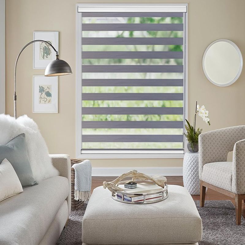 Photo 1 of 
Zebra Blinds for Windows, Privacy Light Filtering Shades for Day and Night, Sheer Shades Blinds for Home and Office, Easy to Install (22" W X 72" H,...