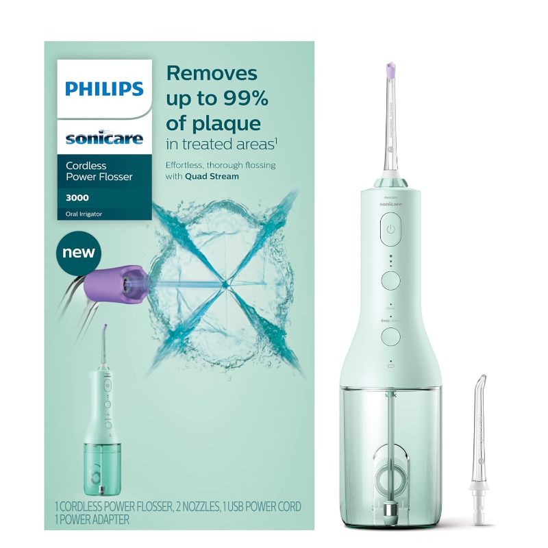 Photo 1 of 
Philips Sonicare Power Flosser 3000 Cordless, Mint, HX3806/24