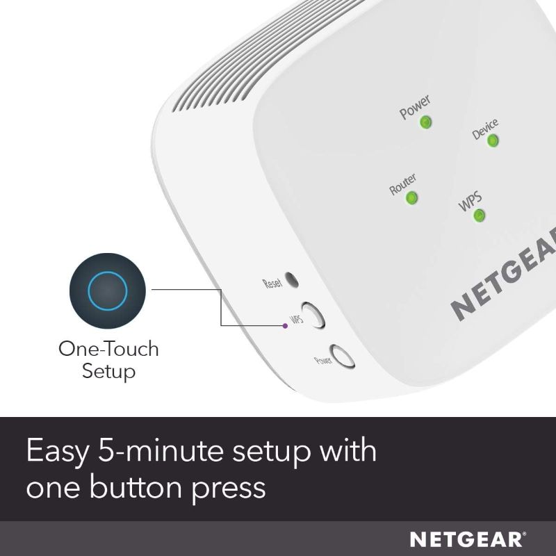 Photo 1 of 
NETGEAR WiFi Range Extender EX5000 - Coverage up to 1500 Sq.Ft. and 25 Devices, WiFi Extender AC1200