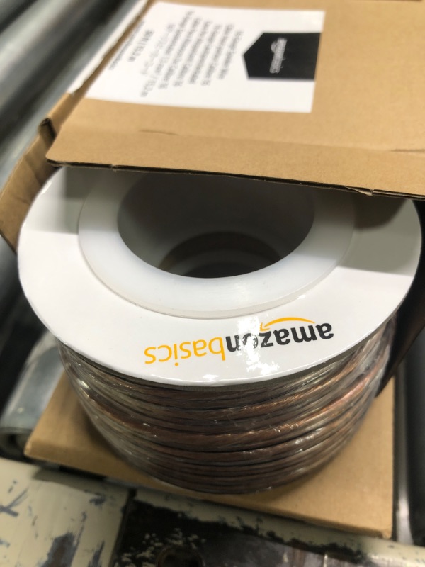 Photo 1 of Amazon Basics 16-Gauge Speaker Wire - 50 Feet with Amazon Basics Banana Plugs - Deadbolt Type, 6 pairs