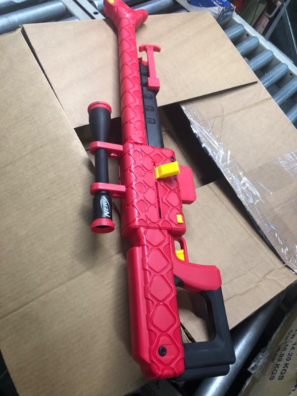 Photo 1 of Nerf Roblox Zombie Attack: Viper Strike Nerf Sniper-Inspired Blaster With Scope, Code for Exclusive Virtual Item, Roblox Toys for 8 Year Old Boys & Girls and Up, 6-Dart Clip, 6 Nerf Elite Darts, Bipod
