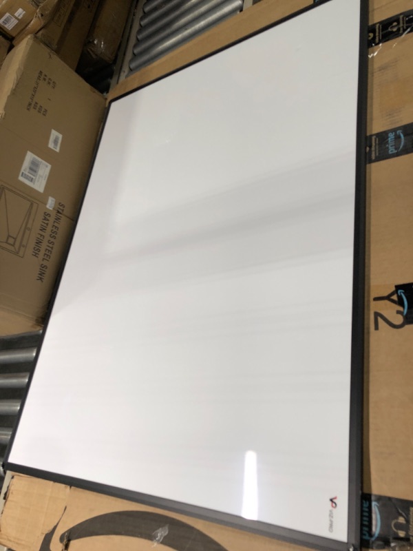 Photo 2 of XBoard Magnetic Whiteboard 48 x 36, White Board 4 x 3, Dry Erase Board with Detachable Marker Tray 48x36-Inch