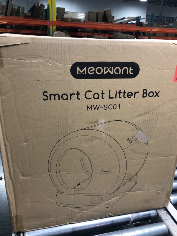 Photo 3 of 
MeoWant Self-Cleaning Cat Litter Box, Integrated Safety Protection Automatic Cat Litter Box for Multi Cats, Extra Large/Odor Isolation/APP Control Smart Cat...