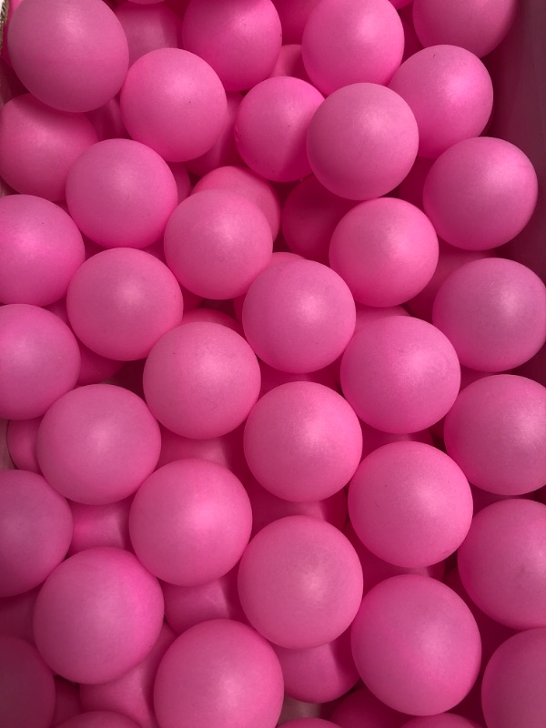 Photo 3 of 120 Pack Colored Ping Pong Balls, 40mm Table Tennis Balls, Beer Ping Pong Balls Games Fun Arts Balls, Cat Balls Pet Toys, Kids DIY Intellectual Development, Party Decoration Pink