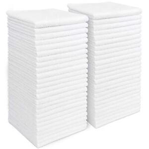 Photo 1 of  Microfiber Cleaning Cloths White Strong Water Absorption 11.5in.x 11.5in