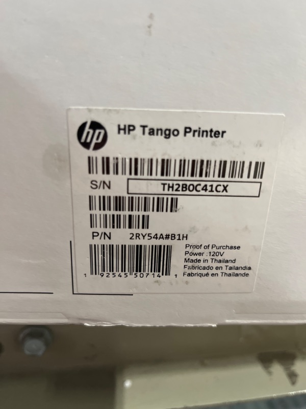 Photo 1 of HP - Tango Wireless Instant Ink Ready Inkjet Printer - Wisp Gray