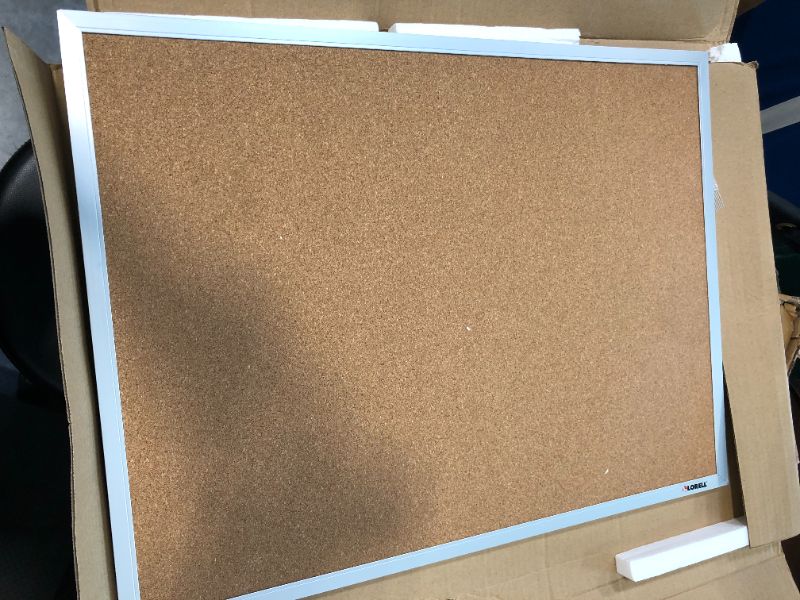 Photo 4 of Lorell Aluminum Frame Cork Board, 18" x 24"