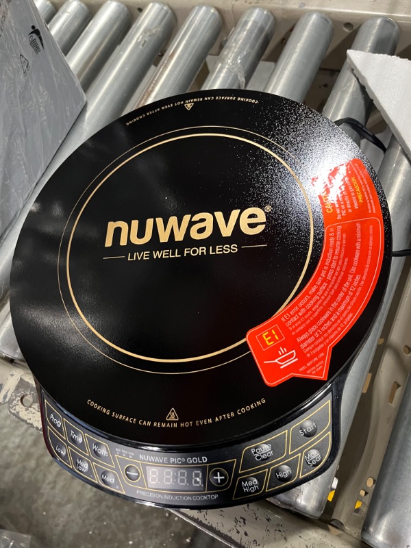 Photo 3 of 
Nuwave Precision Induction Cooktop Gold, 12” Shatter-Proof Ceramic Glass Surface, Large 8” Heating Coil, Portable, 51Temp Settings 100°F to 575°F, 3 Wattage...