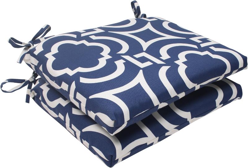 Photo 1 of 
Pillow Perfect Outdoor/Indoor Carmody Navy Chaise Lounge Cushion, 2 Count (Pack of 2), Blue & Outdoor/Indoor Carmody Navy Square Corner Seat Cushions, 2...19x16 inch