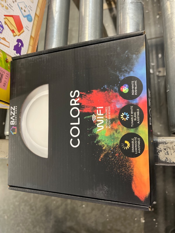 Photo 1 of Bazz WFDISK400W Slim Disk Colors Smart Home Wi-Fi RGB LED Recessed Fixture Kit,