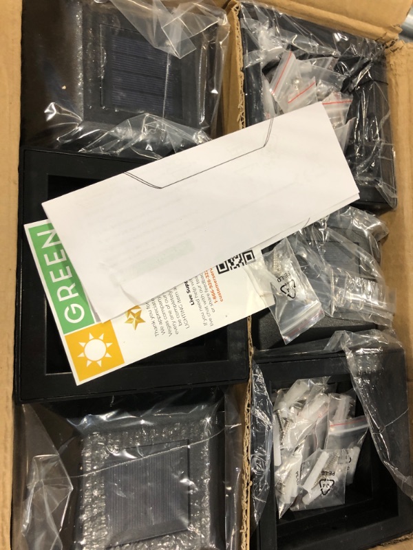 Photo 1 of GreenLighting Evolve Black Solar Post Cap Lights - 4x4 Post Caps and Outdoor Post Lights - Waterproof Solar Lights for Fence Posts - Solar Post Lights fit 4x4 5x5 Vinyl/PVC (Black, 12 Pack) 12 Pack Black