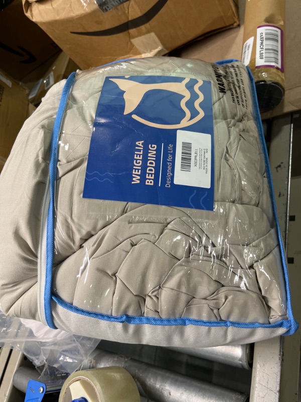 Photo 1 of weigelia Queen Comforter Set Boho Bed Comforter Set 7PC Oatmeal Comforter Queen Size Soft All Season Microfiber Comforter with Fitted Sheets, Flat Sheets, Pillow Shams, and Pillowcases Queen Oatmeal