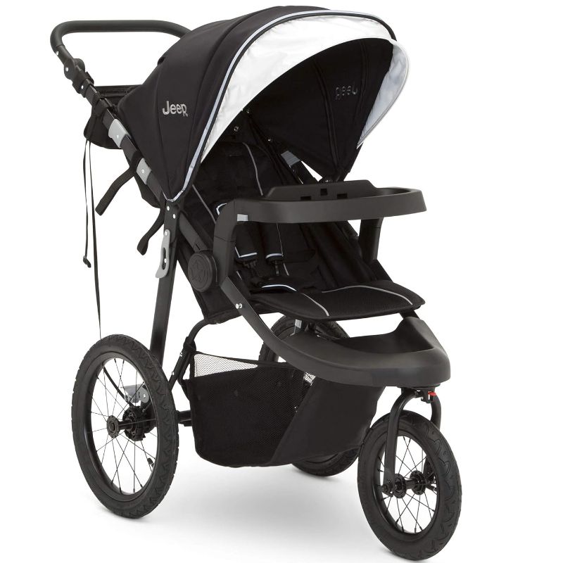 Photo 1 of Jeep Hydro Sport Plus Jogger by Delta Children, Includes Car Seat Adapter, Black, Neoprene, Leather