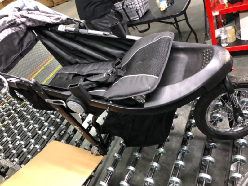 Photo 4 of Jeep Hydro Sport Plus Jogger by Delta Children, Includes Car Seat Adapter, Black, Neoprene, Leather