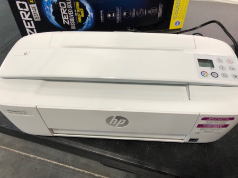 Photo 1 of HP DeskJet 3755 Compact All-in-One Wireless Printer - Stone Accent (J9V91A) and Instant Ink $5 Prepaid Code Stone Printer + Instant Ink